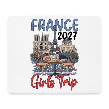 France Girls Trip 2027 - Mousepad (Querformat) - Weiß - Vorne
