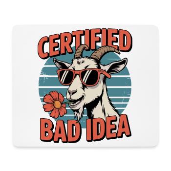 Certified Bad Idea Goat - Mouse Pad (horizontal) - white - Front