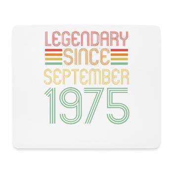 Legendary since September 1975 Birthday Gift - Mouse Pad (horizontal) - white - Front