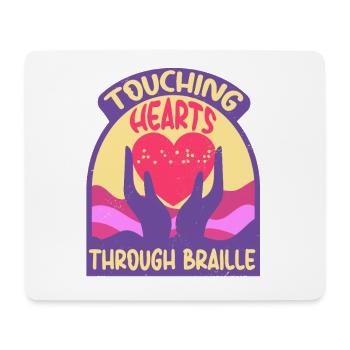 Braille Teacher Braille Dotum - Mouse Pad (horizontal) - white - Front