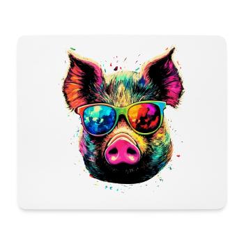 Pig Domestic Pig Sow Pigs Love Piggy - Mouse Pad (horizontal) - white - Front