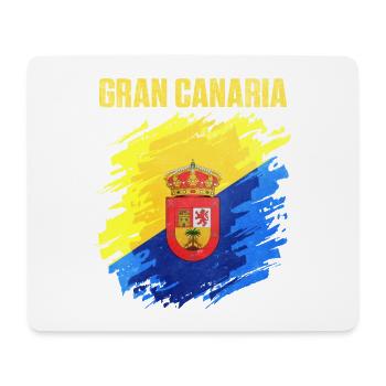 Puissant écusson du club de Gran Canaria - Tapis de souris (format paysage) - blanc - Devant