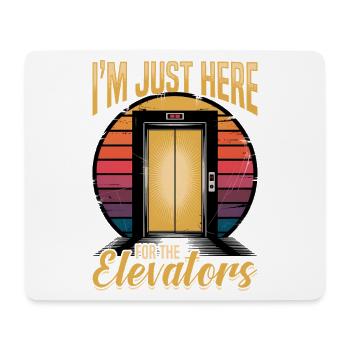Elevator toddler & kids - Mouse Pad (horizontal) - white - Front