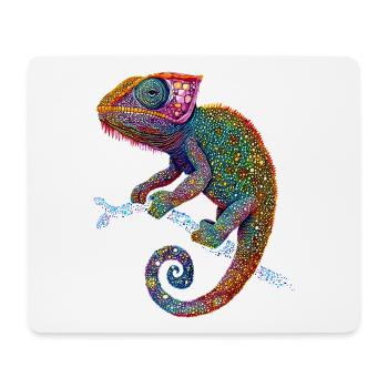 Chameleon Lizard Reptile Chameleon Iguana Lizard - Mouse Pad (horizontal) - white - Front