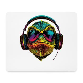 Chameleon Lizard Reptile Chameleon Iguana Lizard - Mouse Pad (horizontal) - white - Front
