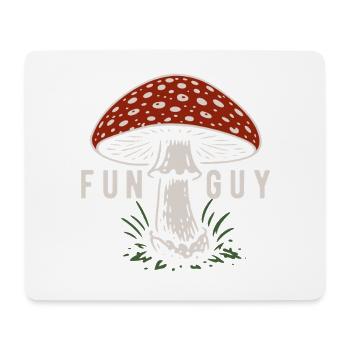 Amanite tue-mouches - Champignons - Proverbe - Tapis de souris (format paysage) - blanc - Devant