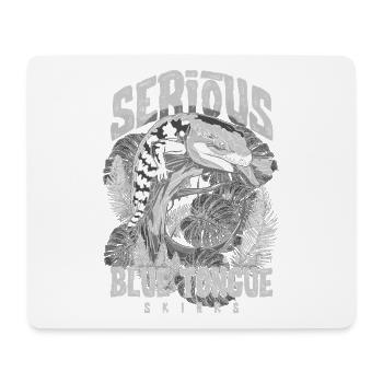 Ernsthaft über Blauzungenskinke Reptilienhalter - Mousepad (Querformat) - Weiß - Vorne