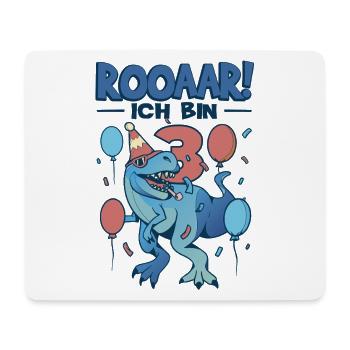 3 Geburtstag Dino Geschenk Junge 3 Jahre - Mousepad (Querformat) - Weiß - Vorne
