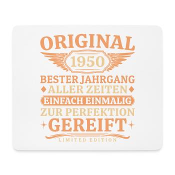 Original 1950 Vintage - Vintage 75th Birthday - Mouse Pad (horizontal) - white - Front