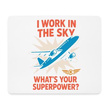 Flight Attendant Cabin Crew Life Aviation - Mouse Pad (horizontal) - white - Front