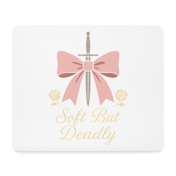 Coquette esthétique noeud motif girly pastel - Tapis de souris (format paysage) - blanc - Devant