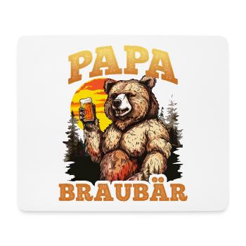 Father's Day DAD BROWN BEAR Soon to be Dad Funny - Mouse Pad (horizontal) - white - Front