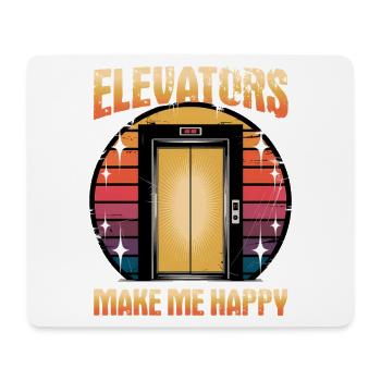 Elevator toddler & kids - Mouse Pad (horizontal) - white - Front