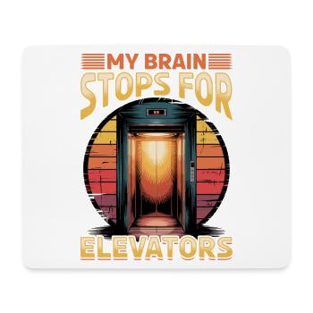 Elevator toddler & kids - Mouse Pad (horizontal) - white - Front