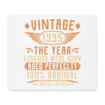 30th Birthday Vintage - Year 1995 - Mouse Pad (horizontal) - white - Front