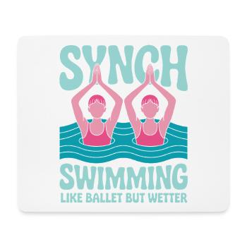 Synchronschwimmen Kunstschwimmen Wassersport - Mousepad (Querformat) - Weiß - Vorne