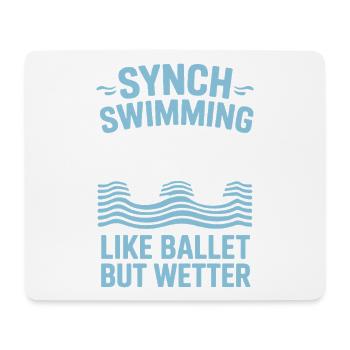 Synchronschwimmen Kunstschwimmen Wassersport - Mousepad (Querformat) - Weiß - Vorne