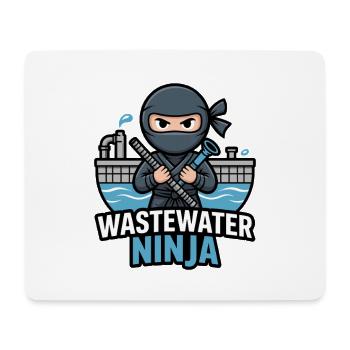 Betreiber von Wasseraufbereitungsanlagen - Wastewater Ninja - Mousepad (Querformat) - Weiß - Vorne