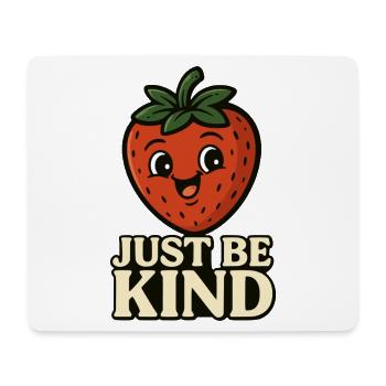 Jolie figurine de fraise avec message - Tapis de souris (format paysage) - blanc - Devant