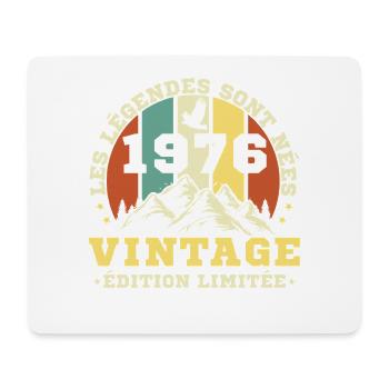 1976 Vintage Retro Geburtstagsgeschenk - Mousepad (Querformat) - Weiß - Vorne