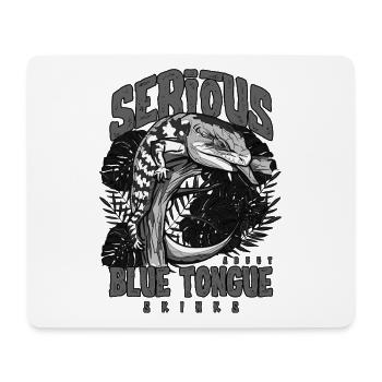 Ernsthaft über Blauzungenskinke Reptilienhalter - Mousepad (Querformat) - Weiß - Vorne