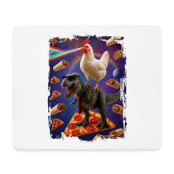 Galaxie der vergnügten Tiere - Mousepad (Querformat) - Weiß - Vorne