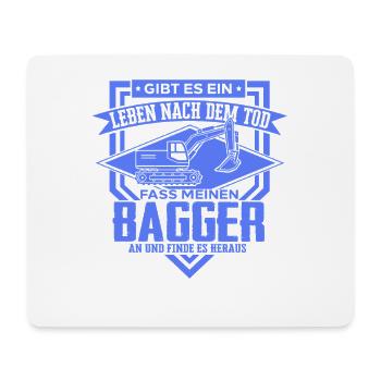 Excavator Driver Sayings Construction Equipment Operator Building Construction - Mouse Pad (horizontal) - white - Front