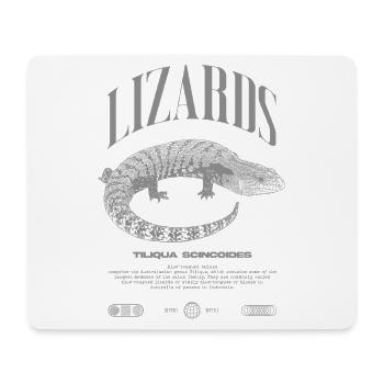 Blue Tongue Skink Reptile Keeper Streetwear - Mousepad (Querformat) - Weiß - Vorne