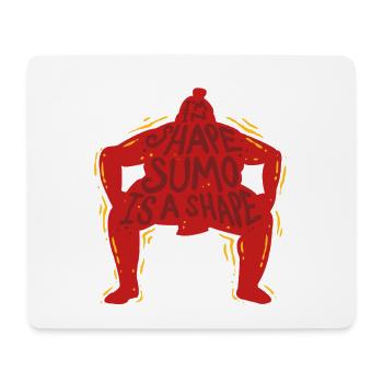 Lutteur de sumo Lutte japonaise Nagoya - Tapis de souris (format paysage) - blanc - Devant