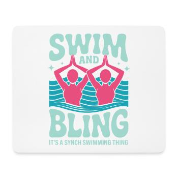 Synchronschwimmen Kunstschwimmen Wassersport - Mousepad (Querformat) - Weiß - Vorne