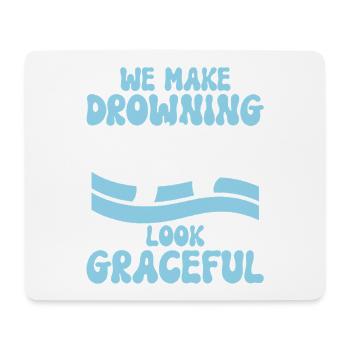 Synchronschwimmen Kunstschwimmen Wassersport - Mousepad (Querformat) - Weiß - Vorne