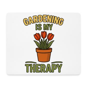 Gartenliebe Therapeutisches Design - Mousepad (Querformat) - Weiß - Vorne