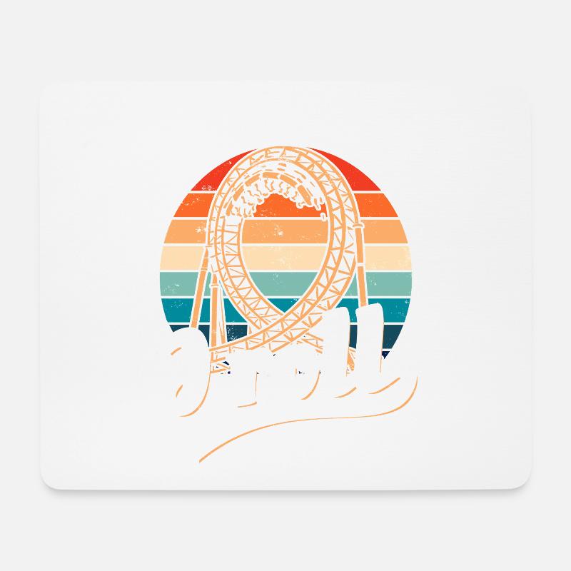 That's the way I roll - Achterbahn - Looping - Mousepad (Querformat) - Weiß