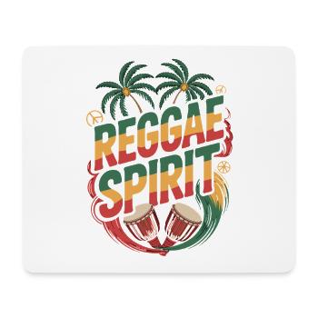  Reggae Spirit Tropische Palmen Djembe Trommeln - Mousepad (Querformat) - Weiß - Vorne
