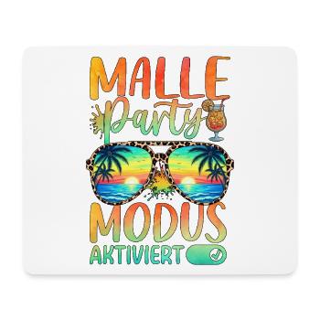 Malle Party Mode Activated - Mouse Pad (horizontal) - white - Front