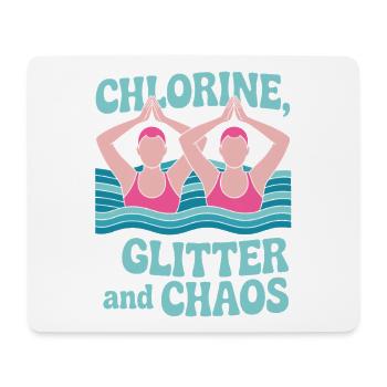 Synchronschwimmen Kunstschwimmen Wassersport - Mousepad (Querformat) - Weiß - Vorne