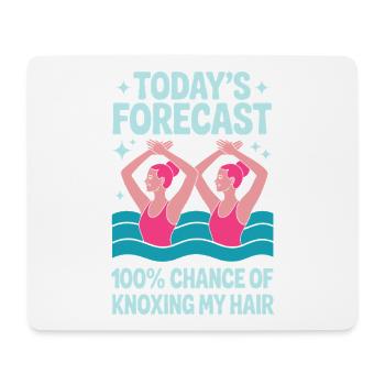 Synchronschwimmen Kunstschwimmen Wassersport - Mousepad (Querformat) - Weiß - Vorne
