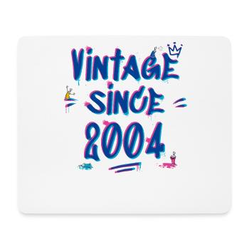 Jahrgang seit 2004 Hip-Hop Graffiti Glitch 21st - Mousepad (Querformat) - Weiß - Vorne