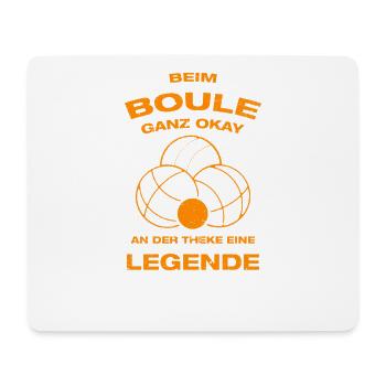À la Boule Joueur de pétanque boule assez correct - Tapis de souris (format paysage) - blanc - Devant