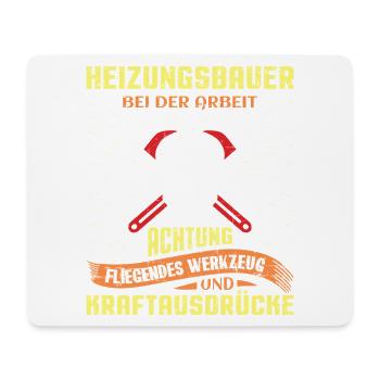 Chauffagiste Plombier Plombier de construction chauffage - Tapis de souris (format paysage) - blanc - Devant