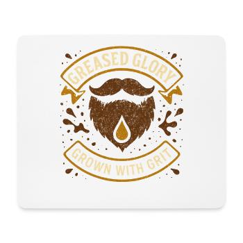 Bartöl Pflege Humor Gepflegter Lebensstil - Mousepad (Querformat) - Weiß - Vorne