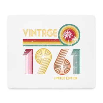 Vintage 70er Jahre Mehrfarbiges Retro-Design - Mousepad (Querformat) - Weiß - Vorne