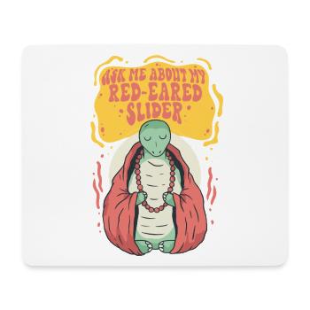 Red-eared Turtle - Mouse Pad (horizontal) - white - Front
