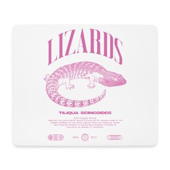 Blue Tongue Skink Reptile Keeper Streetwear - Mousepad (Querformat) - Weiß - Vorne