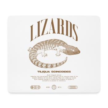 Blue Tongue Skink Reptile Keeper Streetwear - Mousepad (Querformat) - Weiß - Vorne