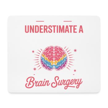 Stärke der Frauen Gehirn Chirurgie Motiv - Mousepad (Querformat) - Weiß - Vorne