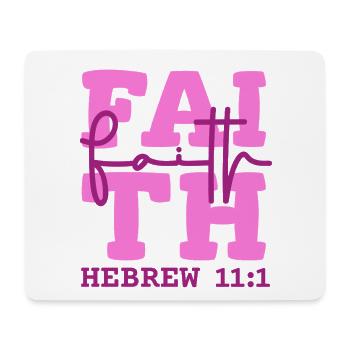 Faith Glaube Hoffnung Jesus Christliches Design - Mousepad (Querformat) - Weiß - Vorne