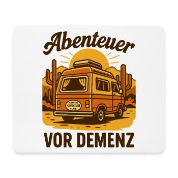 Abenteuer Vor Demenz Camping Camper Senioren Humor - Mousepad (Querformat) - Weiß - Vorne