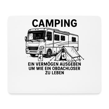 lustiger Camper Spruch Camping Design mit Stil - Mousepad (Querformat) - Weiß - Vorne