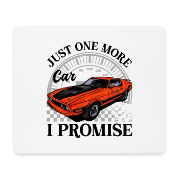 Classic Muskor Sports Car in Red and Black - Mouse Pad (horizontal) - white - Front